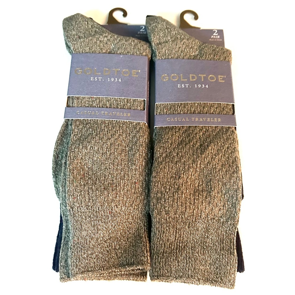 Gold Toe Men’s Socks Size 6 - 12.5 4 Pairs NWT